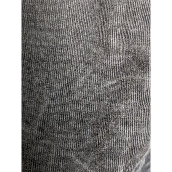 Eileen Fisher Petite Sz 0-2 Pea Coat Corduroy Jacket Grey Double Breasted Belted - Picture 3 of 13